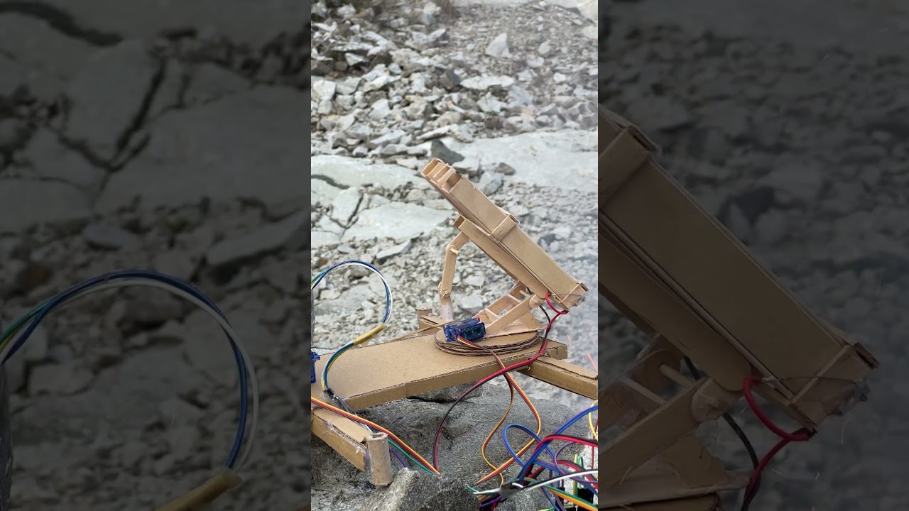 DIY Iron Dome Air Defense System vs B2 Stealth #scienceproject #arduinoproject