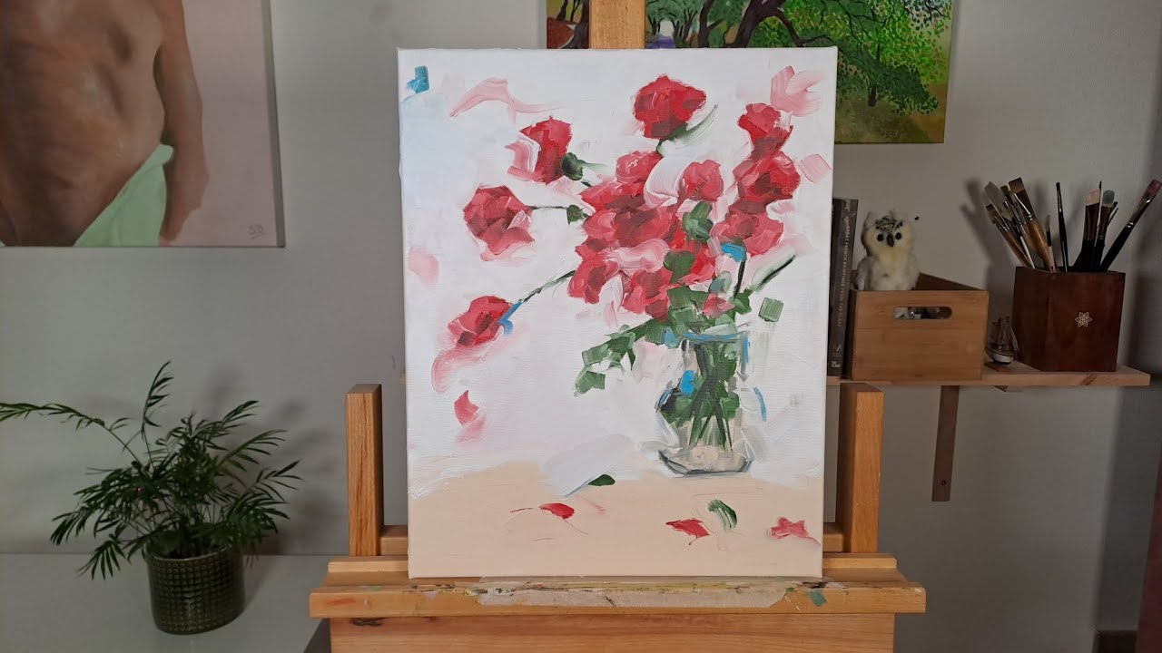 ASMR Flower Painting for Relaxation and Sleep