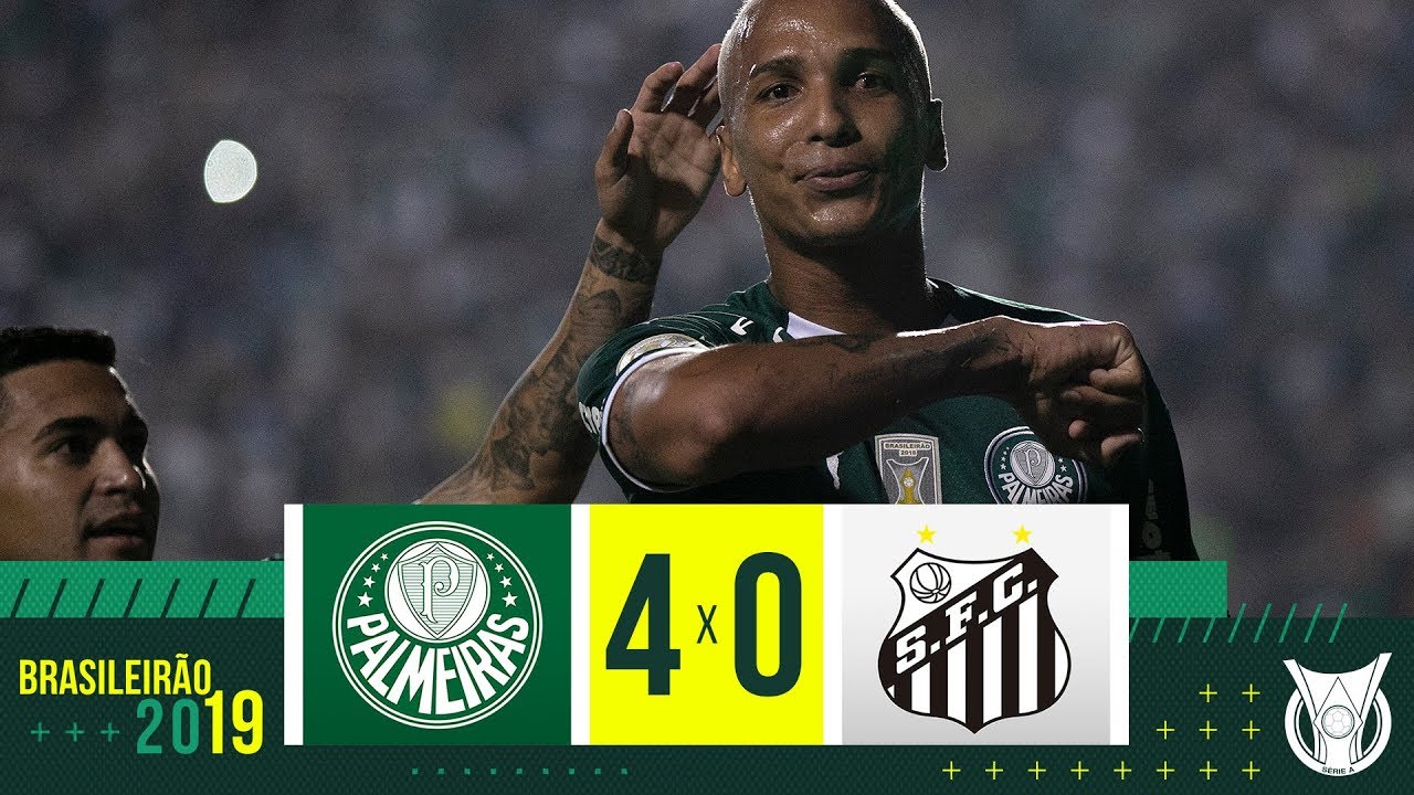 PALMEIRAS 4 X 0 SANTOS - MELHORES MOMENTOS - BRASILEIRÃO 2019 (18/05/2019)