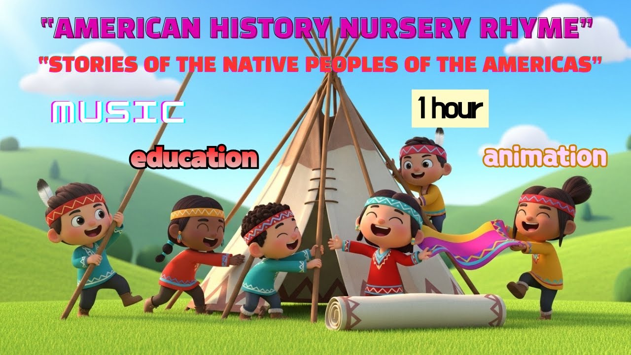 American History for Kids – Native American Stories | Educational Nursery Rhyme Song(1 hour)