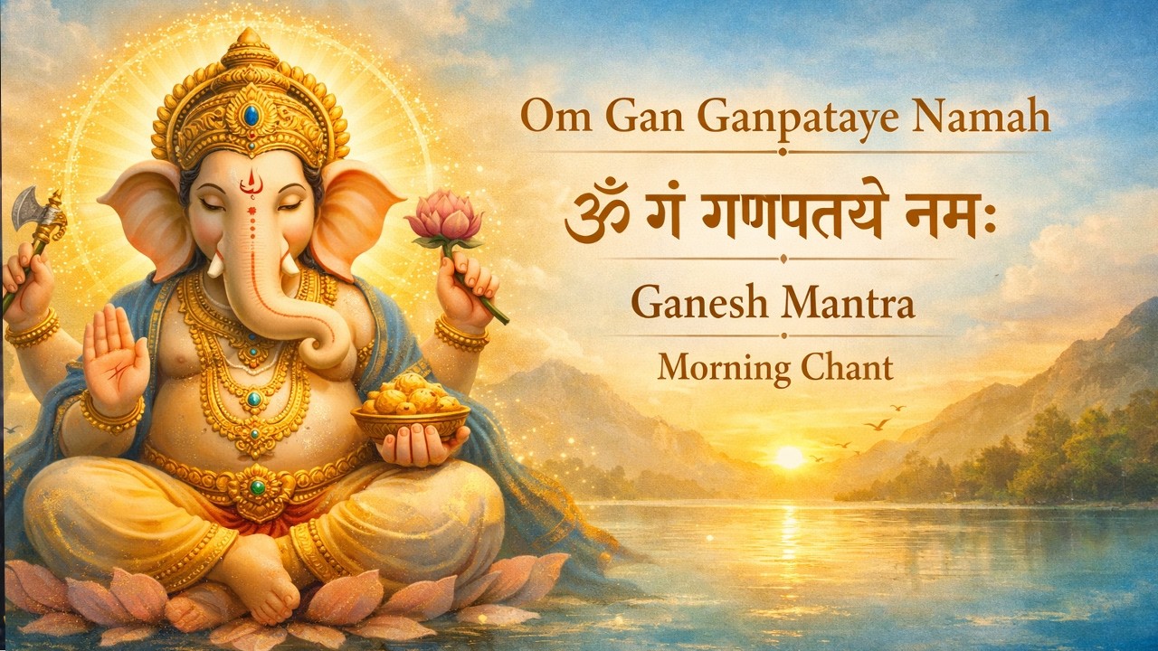 LIVE- ॐ गं गणपतये नमः/Om Gan Ganpataye Namah/ Ganesh Mantra/morning chant
