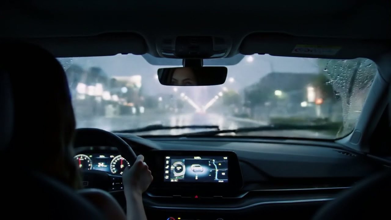 Boring Night Rain Driving - Dark Screen Soothing Rain for Deep Sleep