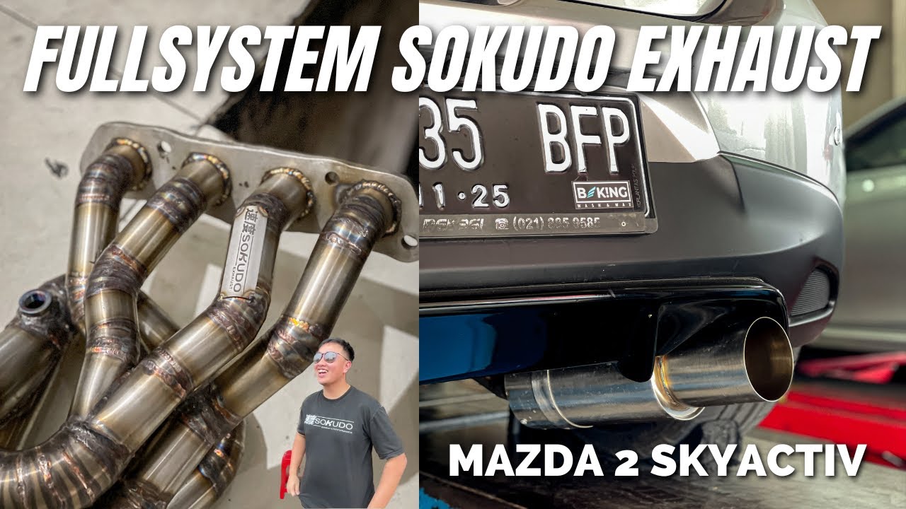 FULL SYSTEM SOKUDO EXHAUST, EQUAL LENGTH PULA! - PROJECT SILVA EPS.5 | MAZDA 2 SKYACTIV INDONESIA
