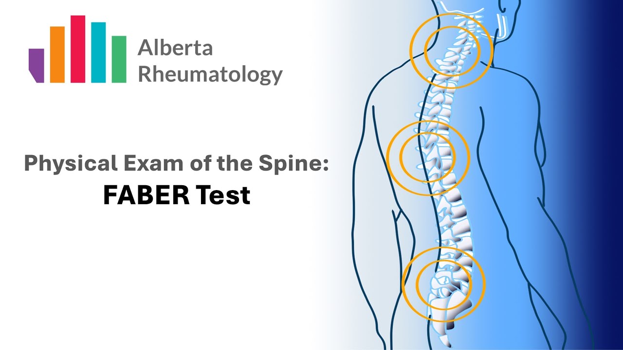 Rheumatology BACK exam: FABER test (Patrick's Test)