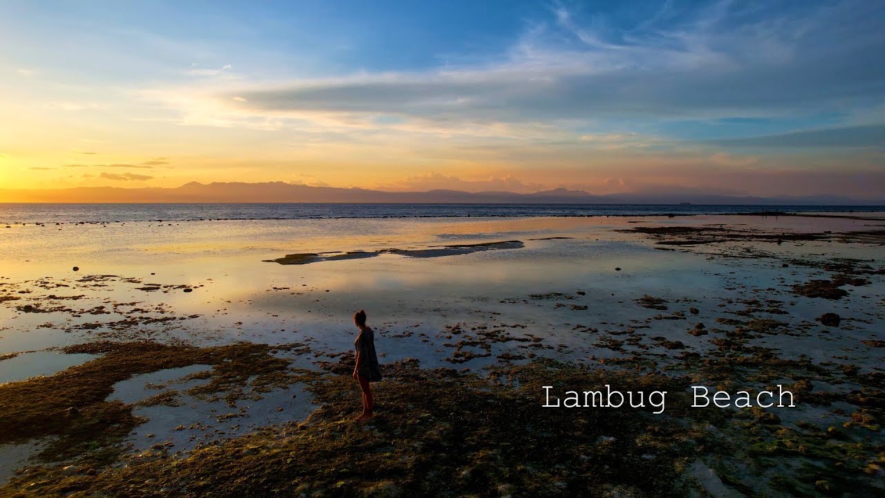 Lambug Beach, Cebu, Philippines 2024 - Contemporary classic music landscape travel 4K drone video