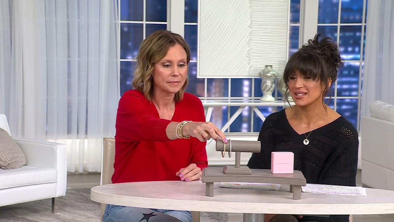 Diamonique Pave Hinged Bangle Bracelet, Sterling Silver on QVC