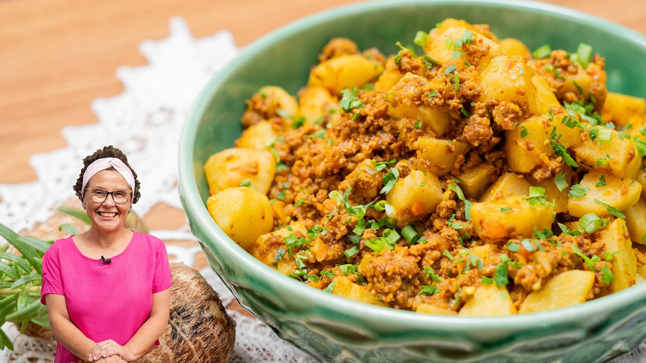 O CLÁSSICO E IRRESISTÍVEL INHAME COM CARNE MOÍDA