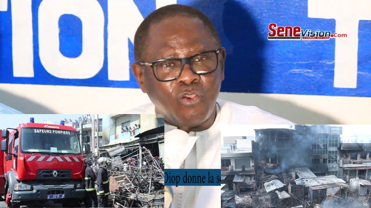 Incendie &agrave; march&eacute; occass, Pape Diop bokk gis gis console les victimes
