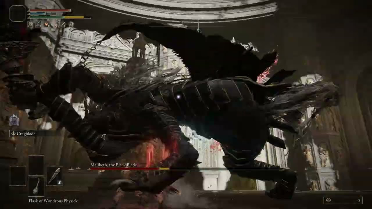 Maliketh no hit (no parry) (RL1 Wretch) - Elden Ring