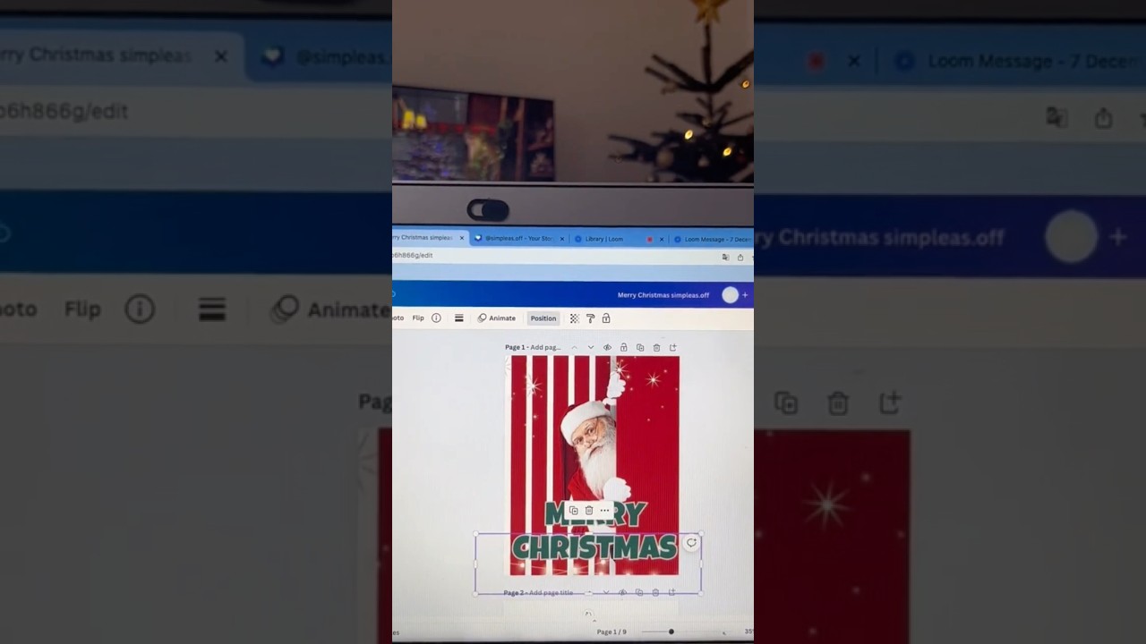 &ldquo;🎄✨ Create the Perfect Christmas Banner with Canva! 🎁🎨 #canvaart #chritsmas #canvaart
