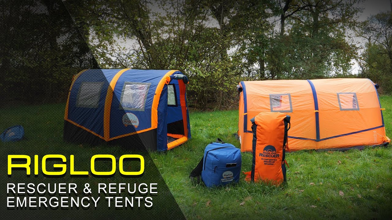 RIGLOO RESCUER & REFUGE EMERGENCY TENTS - RUBBERNECKERS HATE THIS TRICK