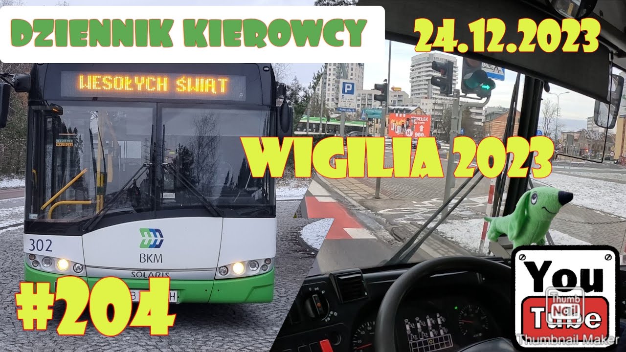 24.12.2023 DZIENNIK KIEROWCY WIGILIA Z KIEROWCĄ AUTOBUSU, BIAŁYSTOK W DNIU WIGILII .
