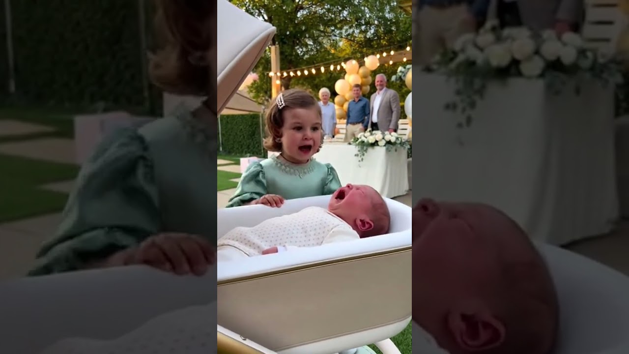 Toddler Says &ldquo;Shhh&rdquo;&hellip; Instant Chaos 😂 Baby Cry Sends Him Running 👶💀