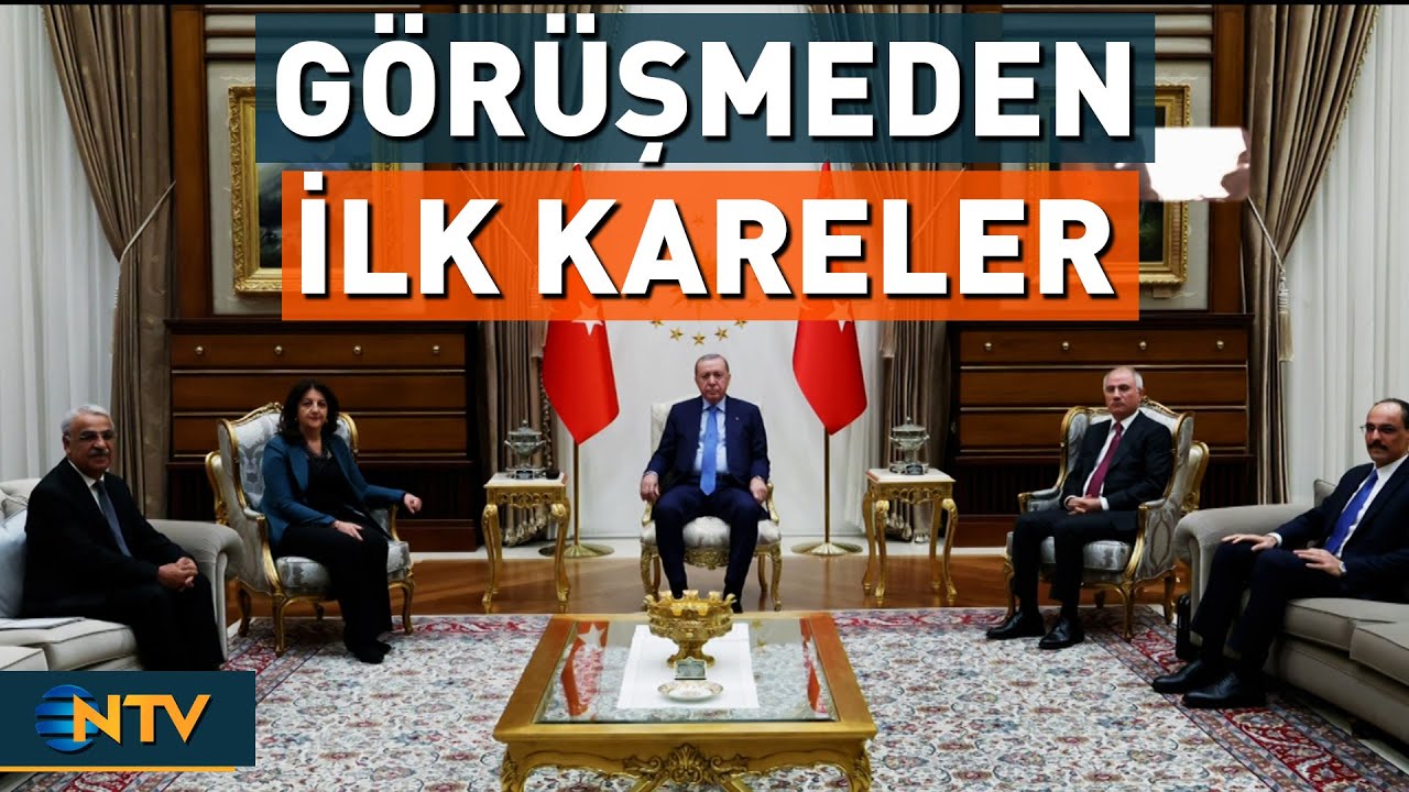 Erdoğan - DEM Heyeti G&ouml;r&uuml;şmesinden İlk Fotoğraflar | NTV