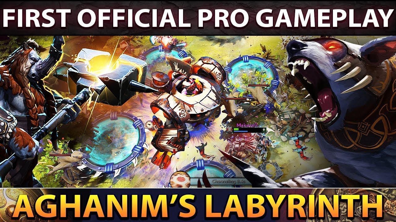 FIRST OFFICIAL PRO GAMEPLAY - TI10 Summer Event Aghanim's Labyrinth by Nigma Coach + Pro Players