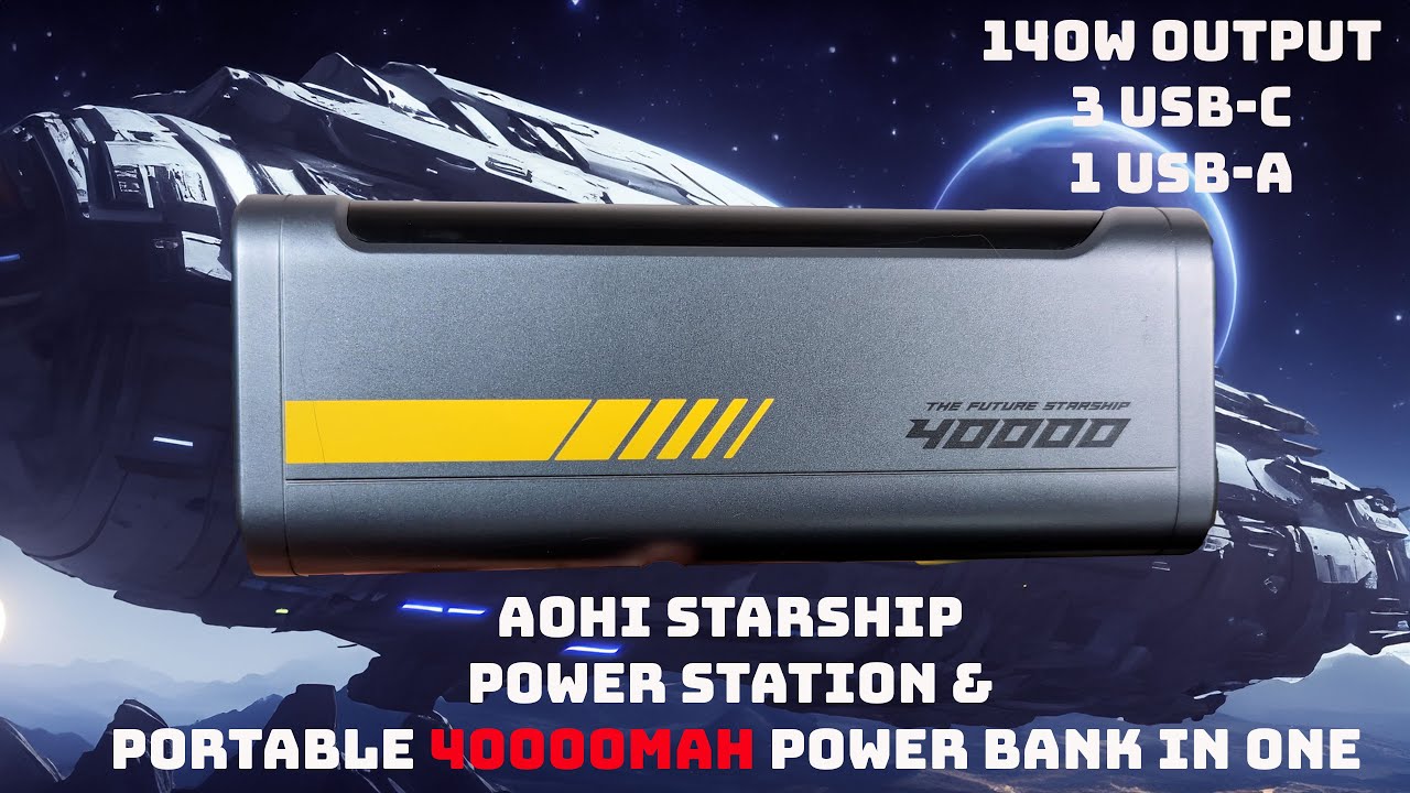 AOHI Starship Power Station & Portable 40000mah Power Bank in One
