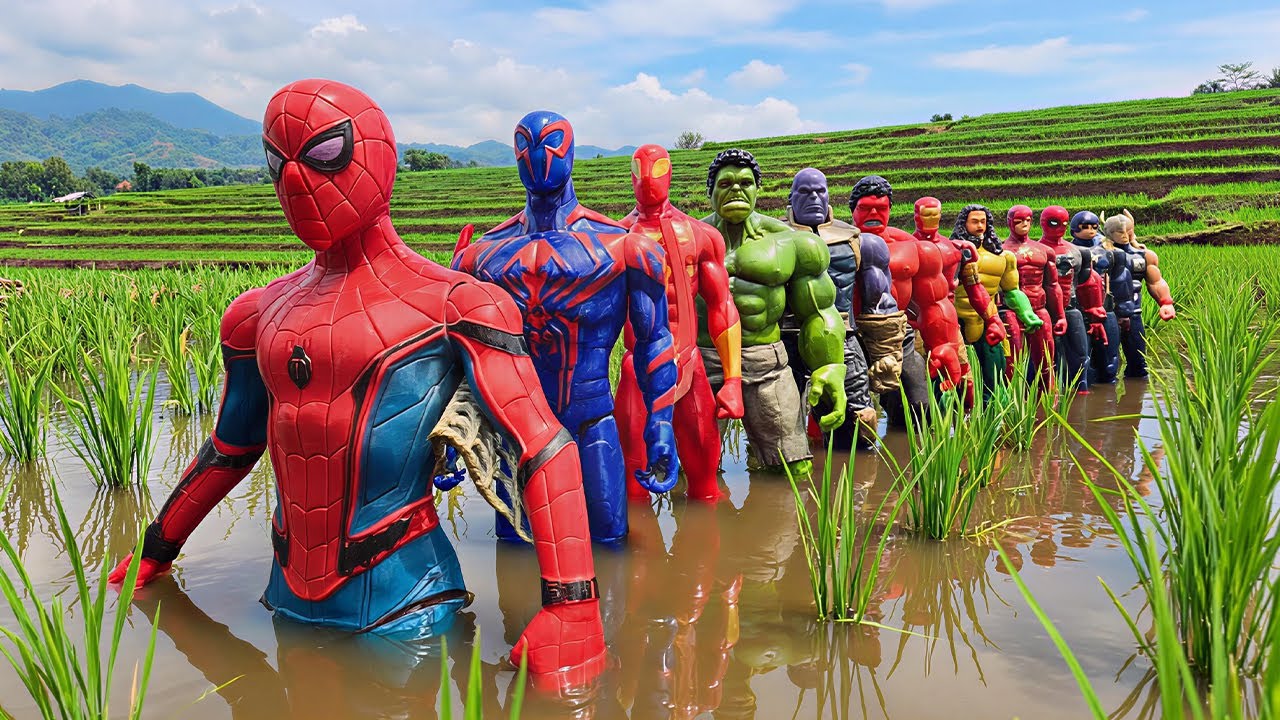 AVENGERS SUPERHERO GAME, MARVEL SPIDER-MAN, HULK, CAPTAIN AMERICA, THOR, IRON MAN, VENOM, THANOS