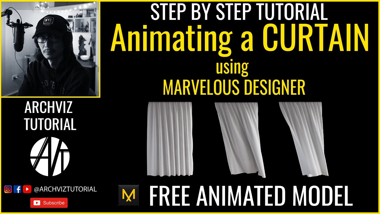 How to make an Animated Curtain in Marvelous Designer