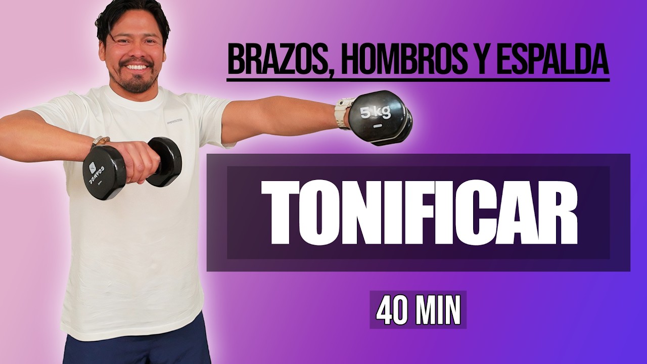 😍 Brazos FIRMES y Espalda FUERTE con Esta Rutina 💪 Siéntete Joven