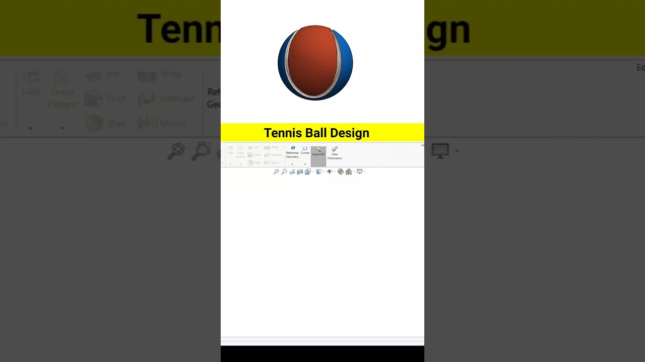 How to Make Tennis Ball in Solidworks 
