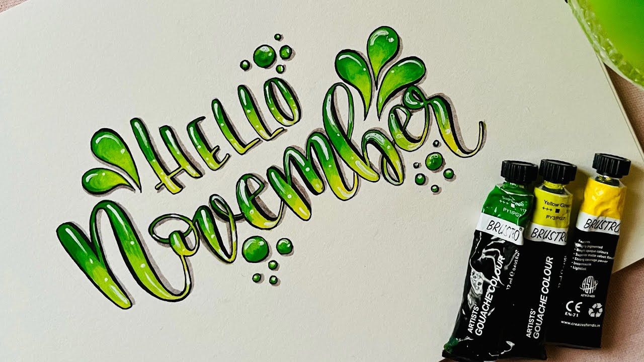Calligraphy | Hello November | Twilight Art
