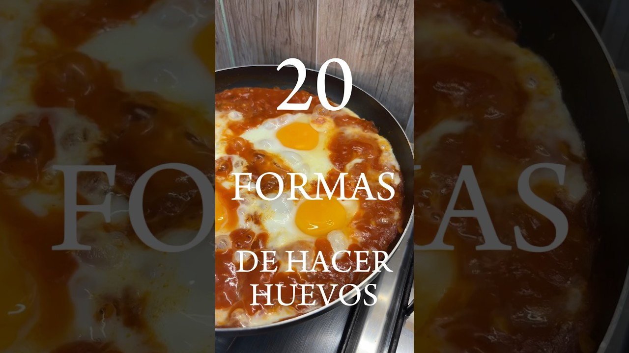 2T - 20 formas de hacer huevos #14 HUEVOS EN PURGATORIO #shorts