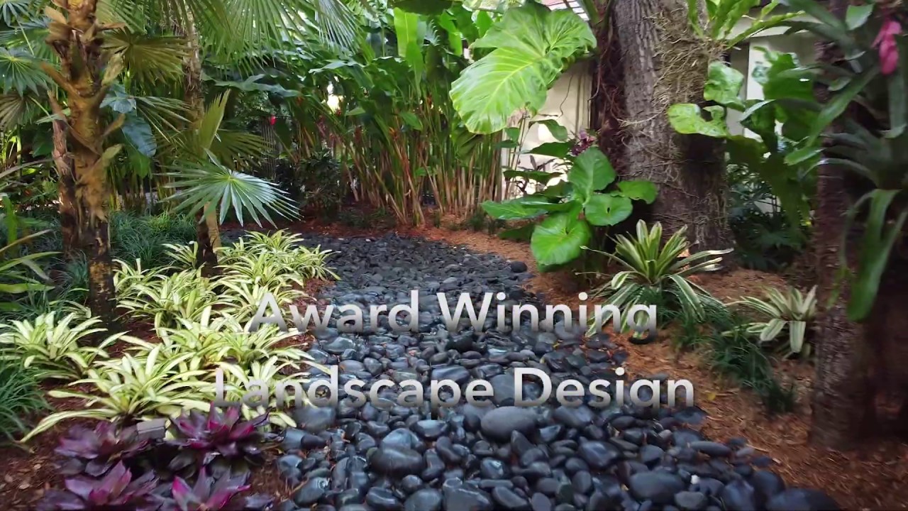 Tropical Modern Landscape Design, Miami Florida Residence