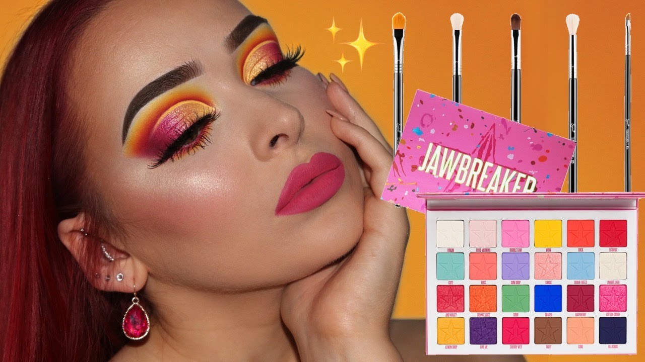 Jeffree Star Jawbreaker Palette Makeup Tutorial | ft. MY FAVOURITE EYE BRUSHES