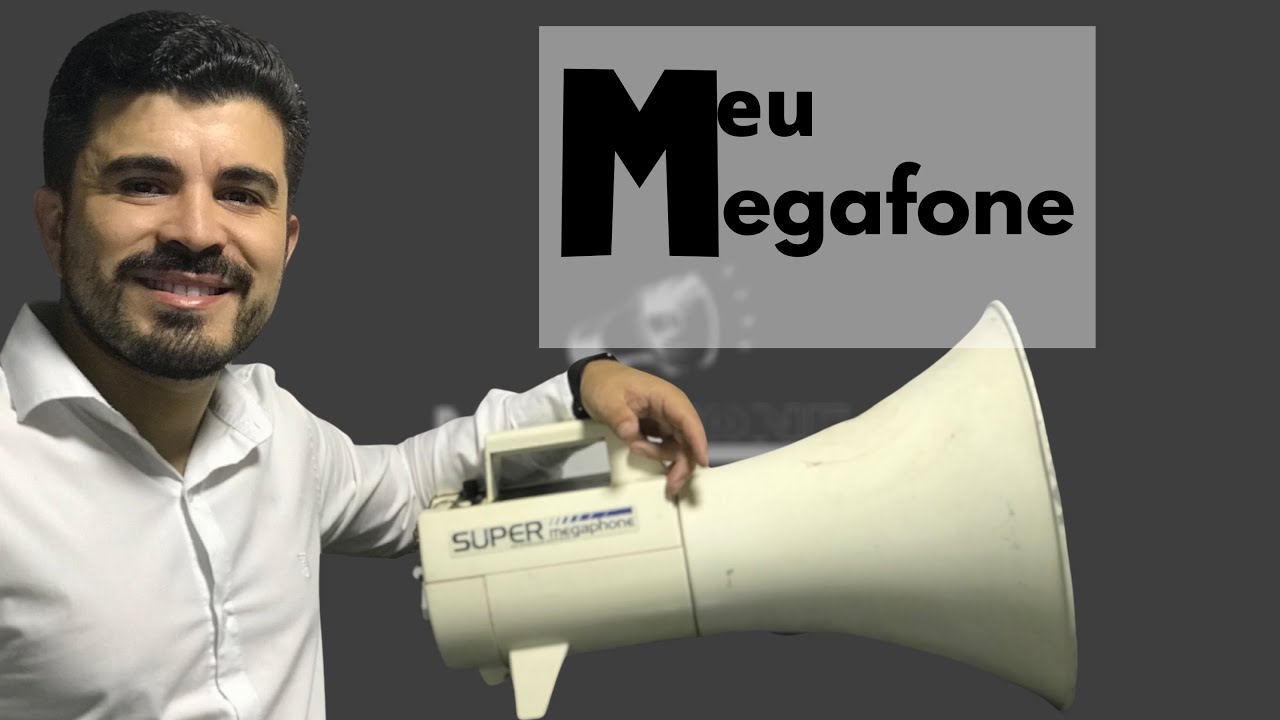 Meu Megafone japonês que uso no evangelismo de rua