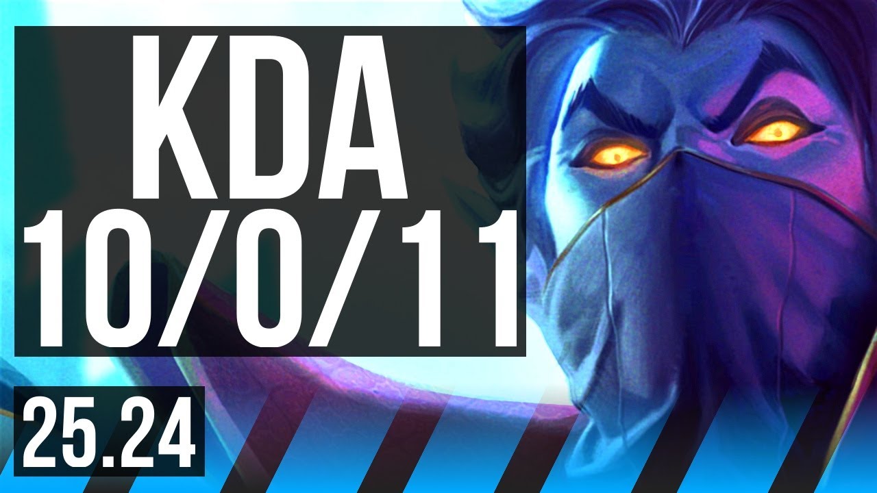 KASSADIN vs YASUO (MID) | Perfect KDA: 10/0/11 | KR Master | 25.24