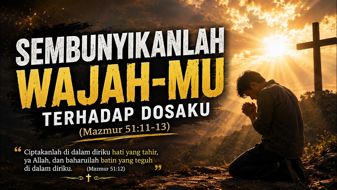 Sembunyikanlah wajah-Mu terhadap dosaku
