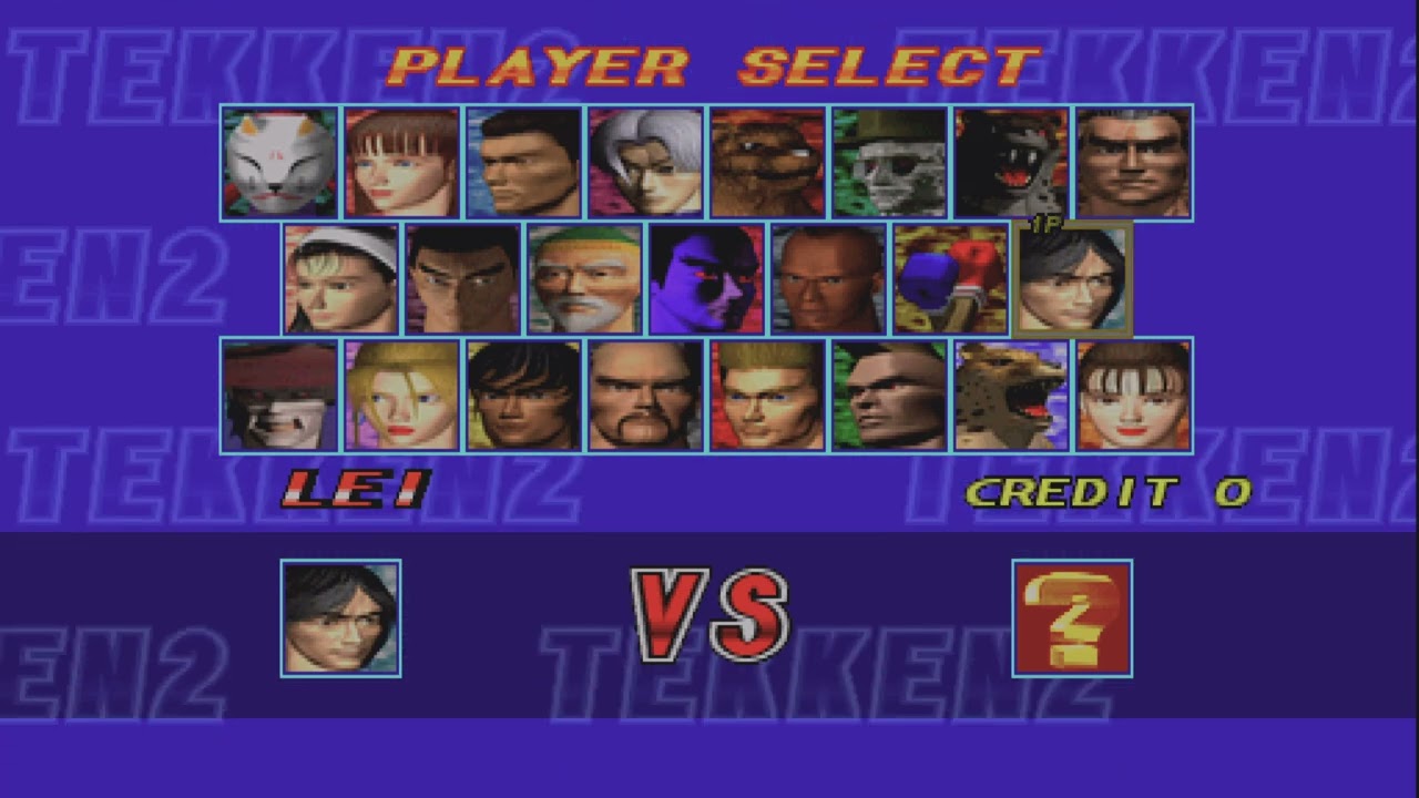 Tekken 2  unlocking all The Characters Again Part 2