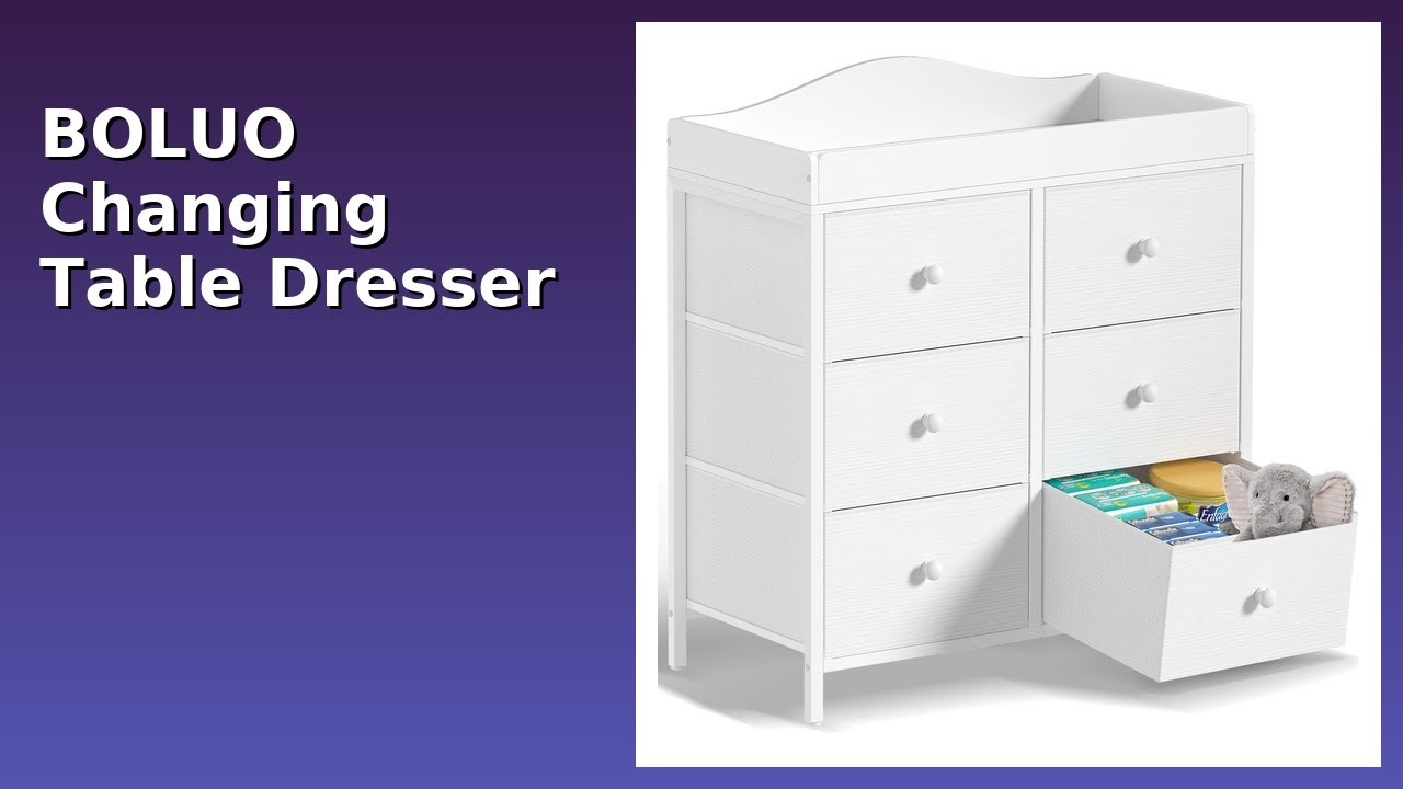 REVIEW (2025): BOLUO Changing Table Dresser BCD-6. Features.