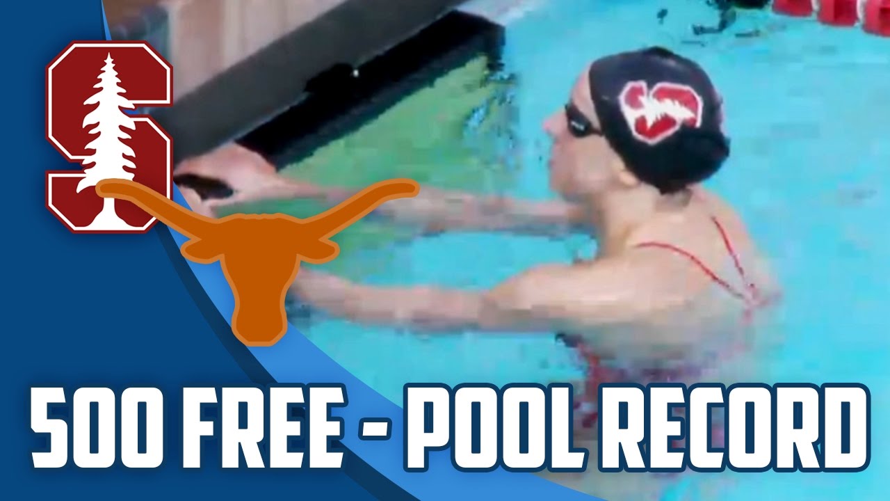 Katie Ledecky breaks Stanford swim record in 500-yard freestyle