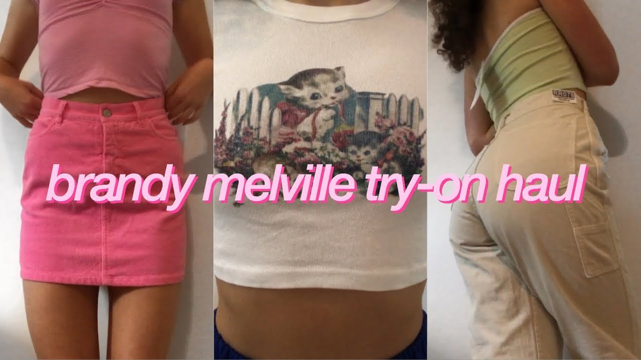 2019 brandy melville try on haul ♡