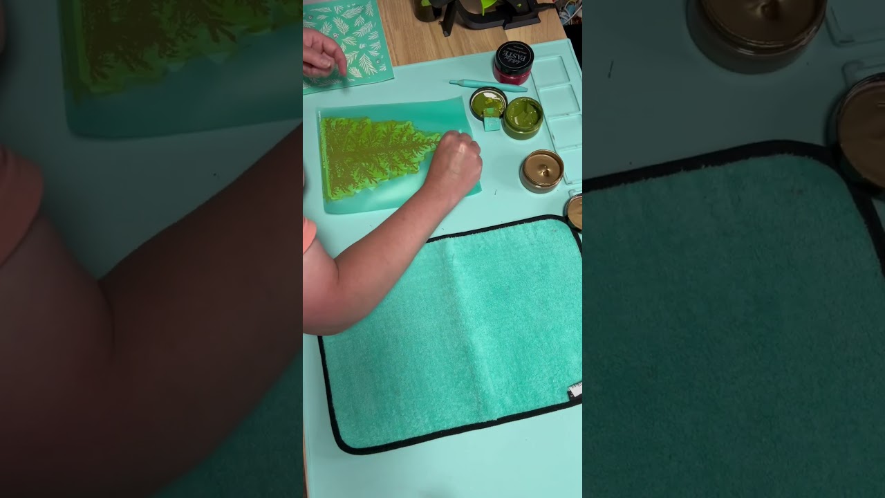 Etched Pine Tree and Star - Chalk Couture video 2 #chalkcouture