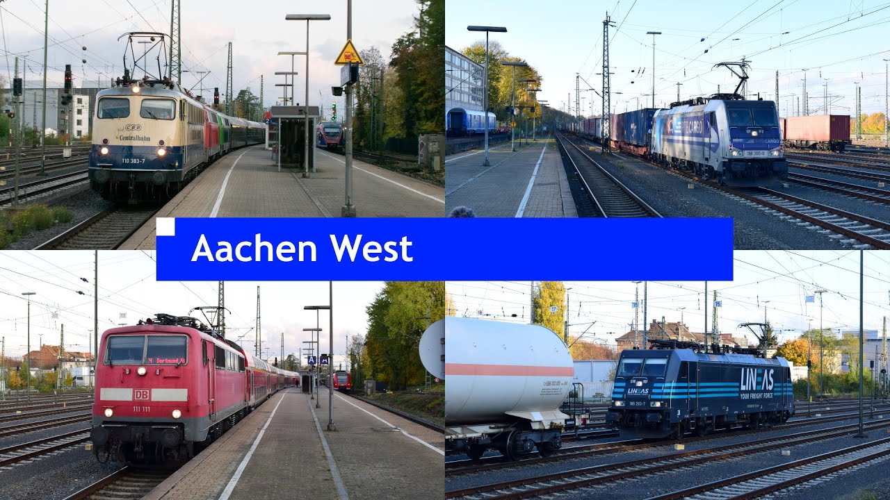 Treinen / Traintraffic / Bahnverkehr in Aachen West (Including Cargo + Sonderzug!)