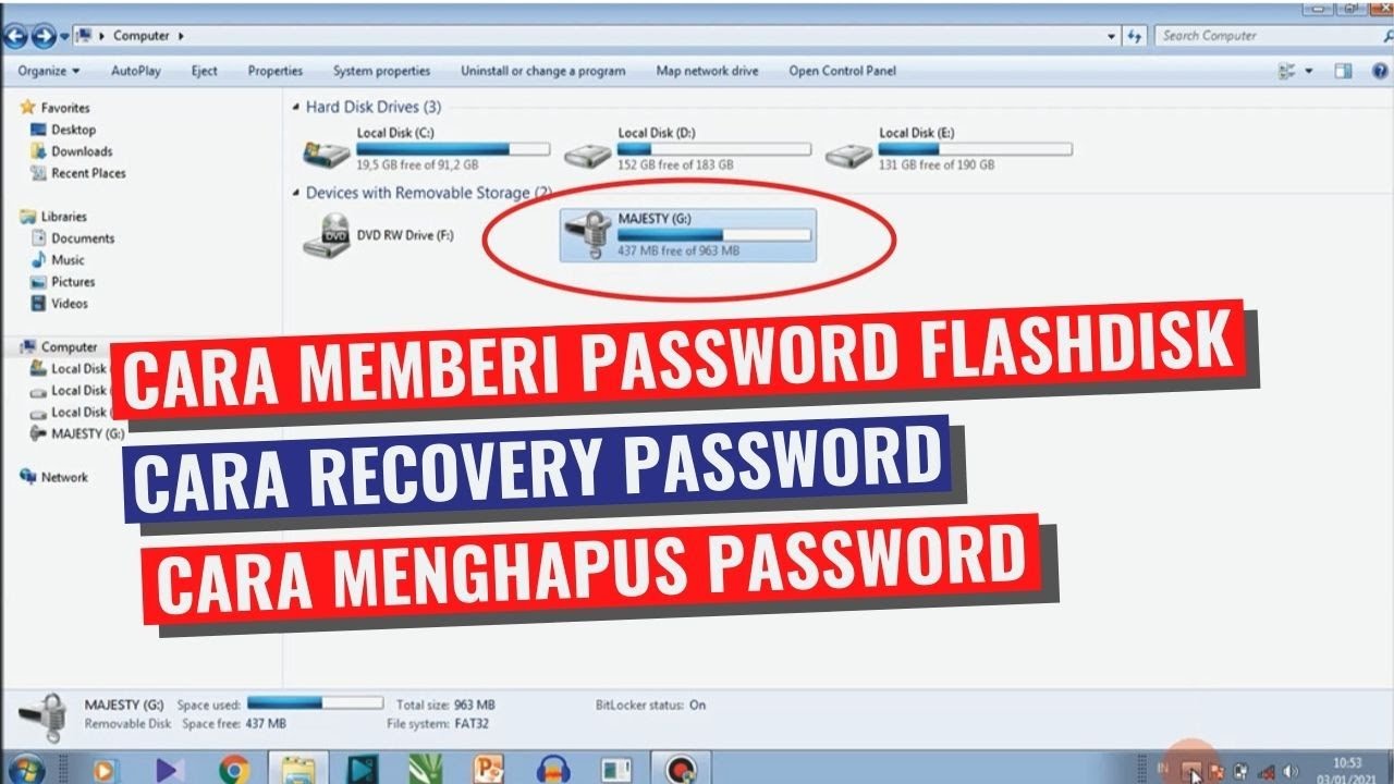 Cara Memberi Password Pada Flashdisk