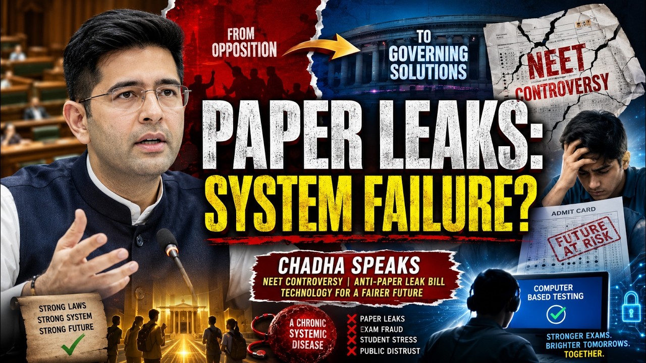 Raghav Chadha Breaks Silence on NEET! His Speech Shocks Parliament