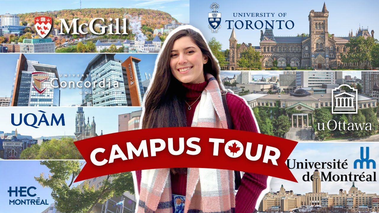 Tour pelas MELHORES Universidades do Canadá! Quais tem bolsas de estudos?  🇨🇦🎓 