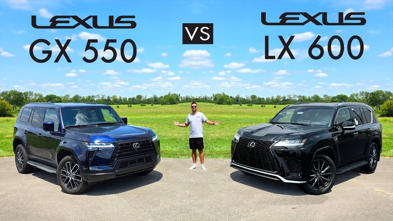 LUXURY TANKS! -- 2024 Lexus GX 550 vs. 2024 Lexus LX 600: Comparison