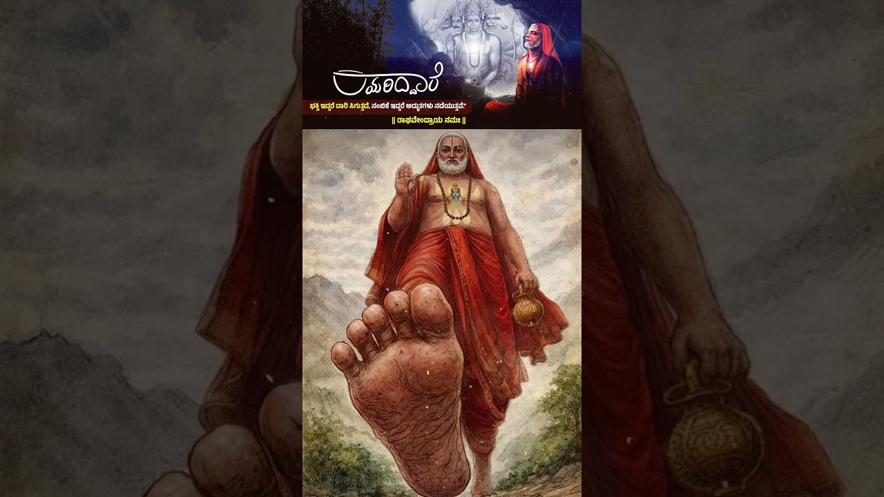 ✨ Do you know the power of this name? | 🙏 Just listen with devotion for 30 seconds | Om Namo Raghavendraya | NAMMA CHAAMI