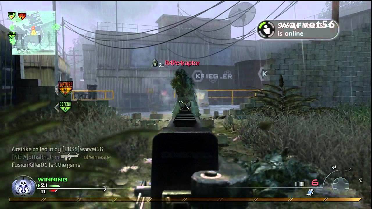 MW2 Nuke - Rushing with MP5K and PP2000