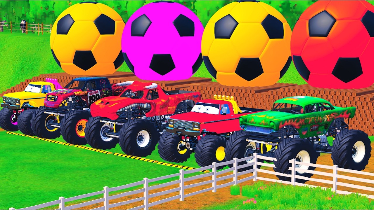 FS22 - wheels on the bus, monster truck, fire truck, police car, tractor, trucks, school bus, mixer