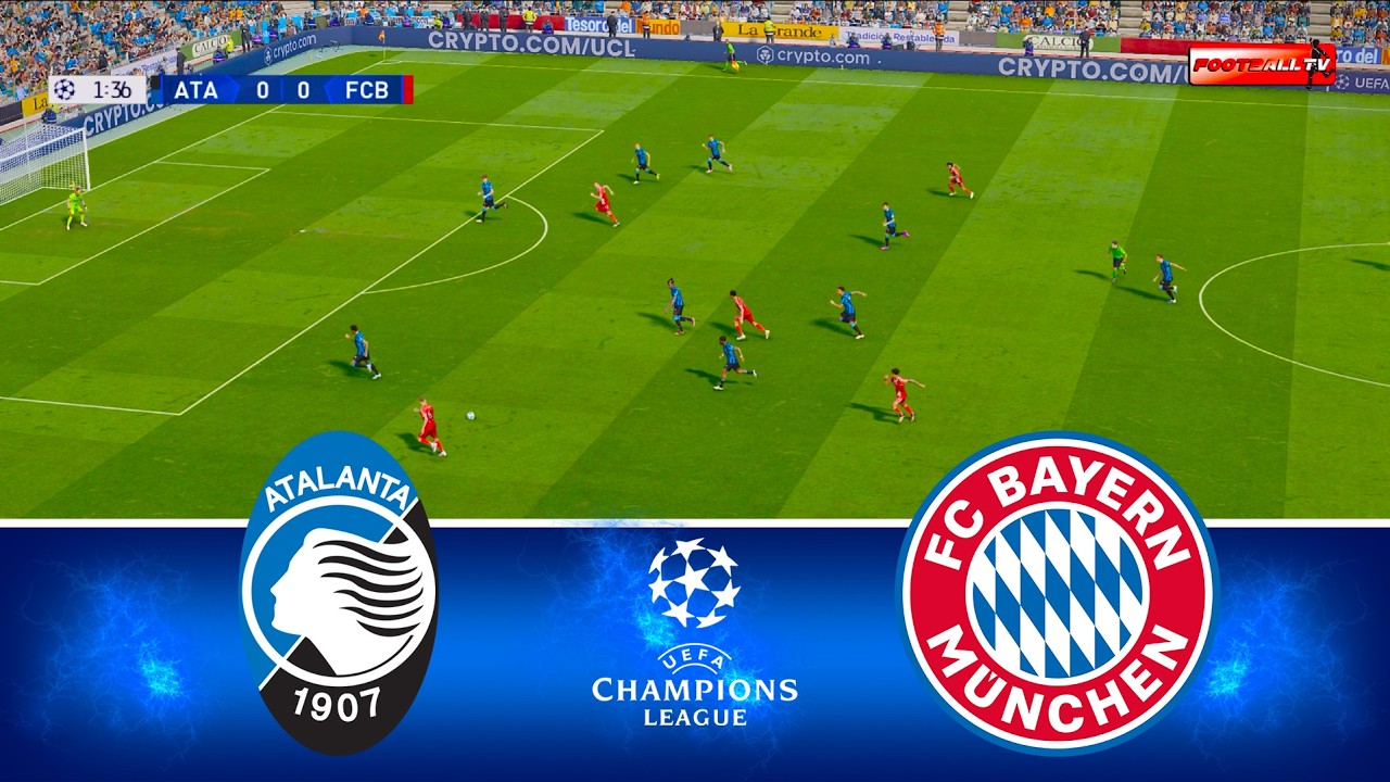 Atalanta vs Bayern Munich - UEFA Champions League 2026 | Full Match All Goals | Pes 21 Gameplay