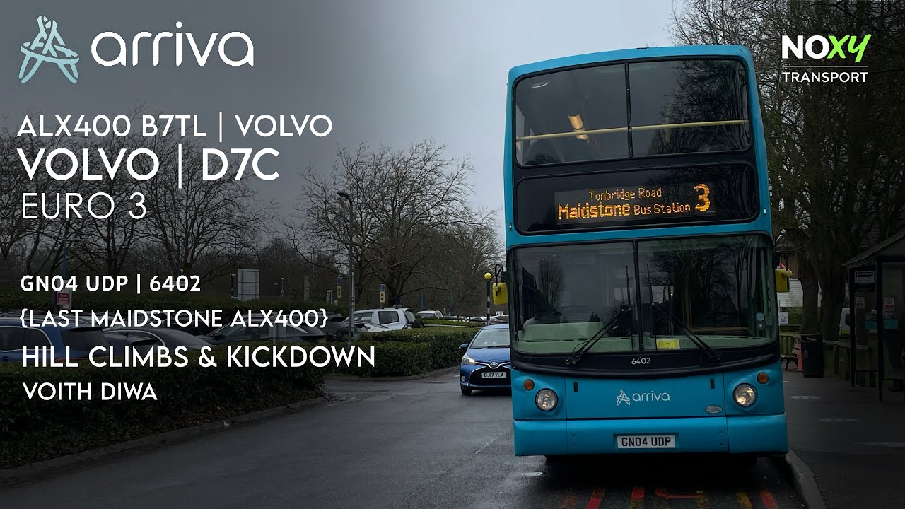 {Last Arriva ALX400} Volvo B7TL ALX400 | GN04 UDP, Featuring Hill Climbs & Downshifts, Euro 3