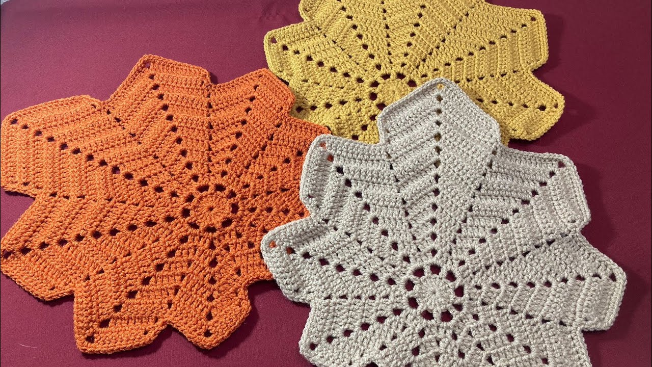 Hojas Otoñales de crochet paso a paso 🧶 🍁