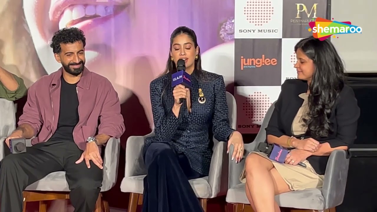 Janhvi Kapoor Present At Press Meet Of Shaukan Song Of Film Ulajh in Juhu 