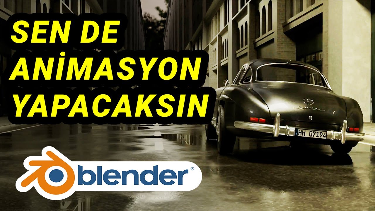 Blender Araba Animasyon Yapımı |  Gerçekçi Araba animasyonu