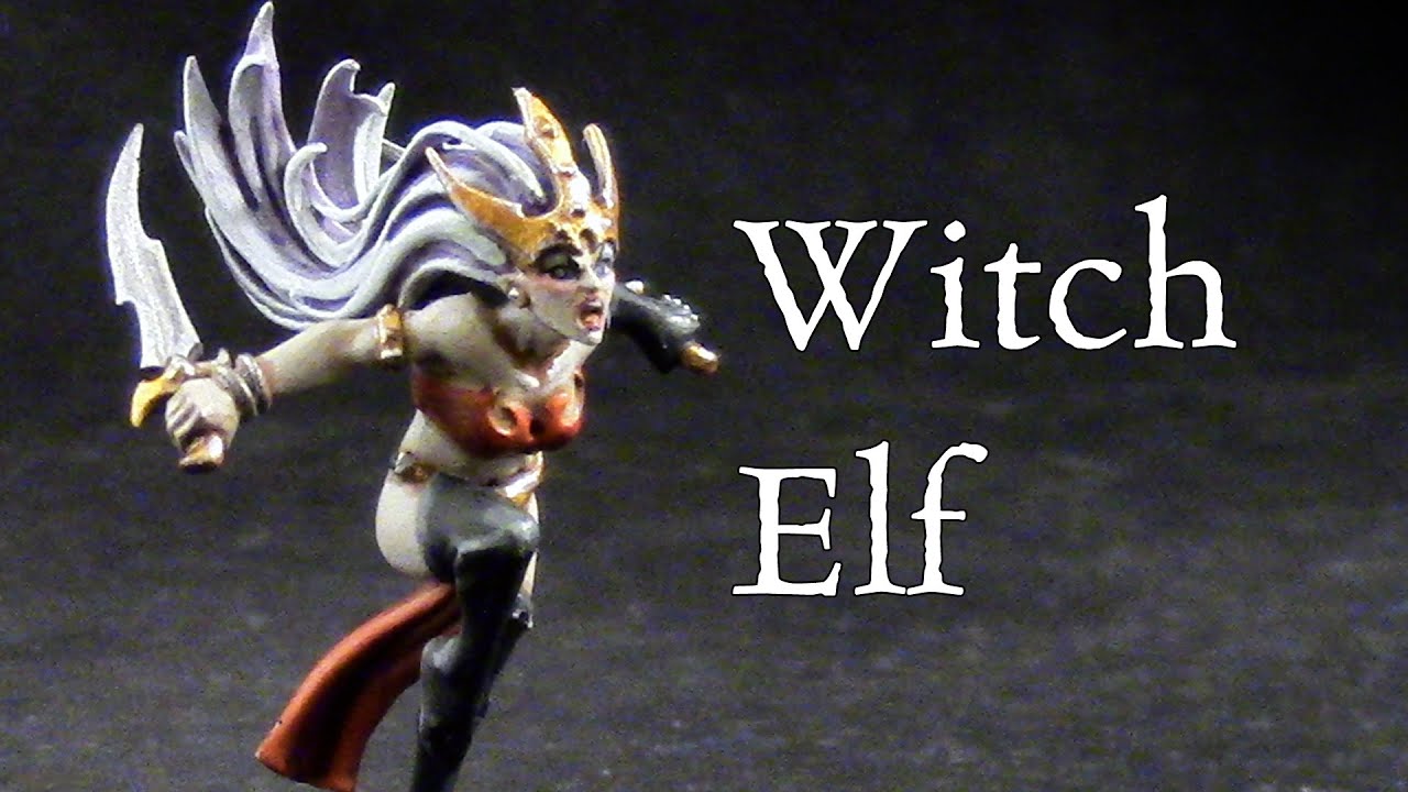 How to paint Dark Elf Witch Elves